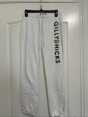 Gilly Hicks White Logo Joggers